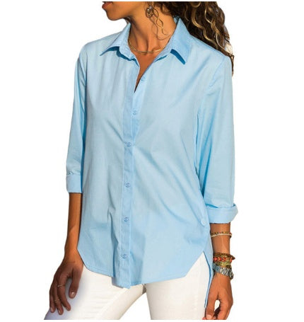 Irregular split shirt