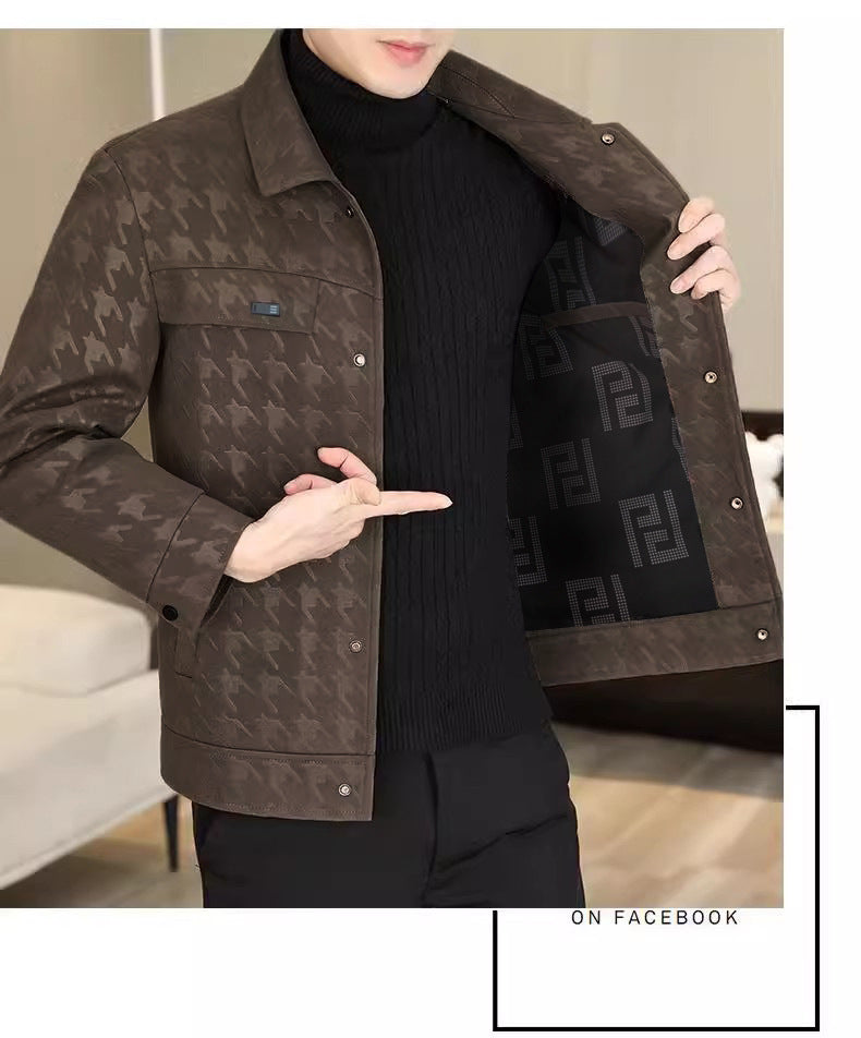 Short Lapels Casual Jacket Coat Male