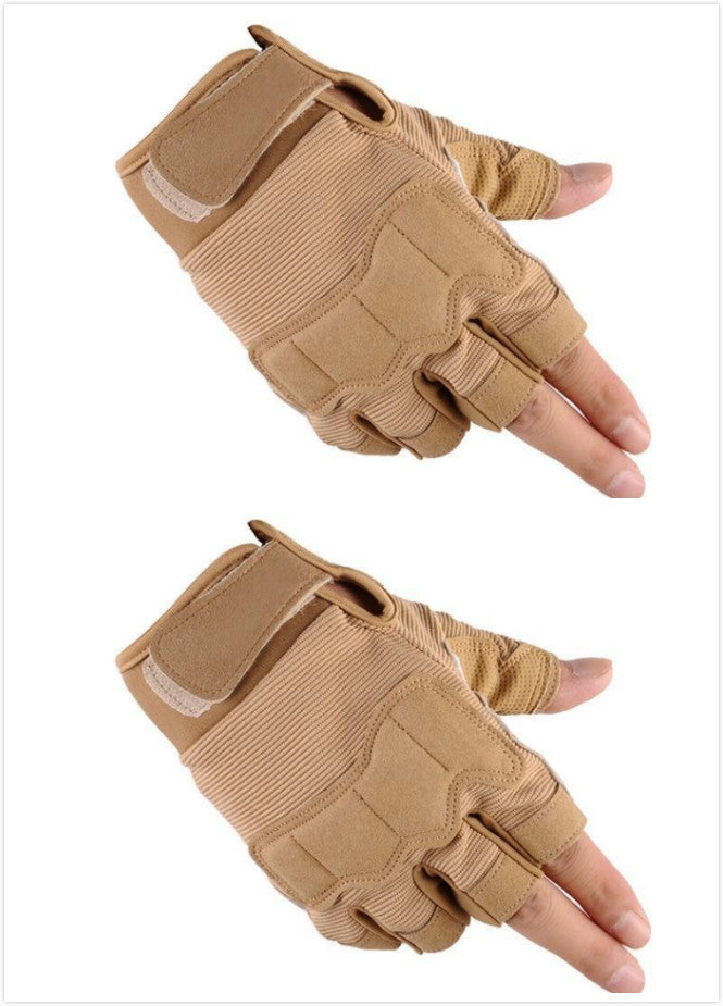 Tactical half finger gloves special forces army fans men and women outdoor sports climbing non-slip training fitness