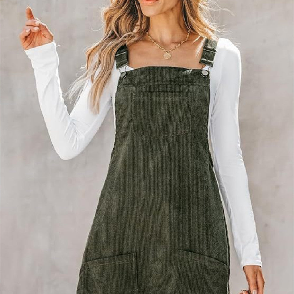 Women's Fashion Jumpsuit Suspender Back Dress