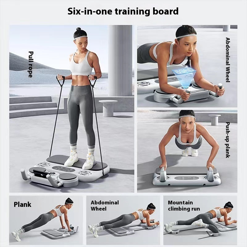 Six-in-one Multifunctional Fitness Board Abdominal Wheel