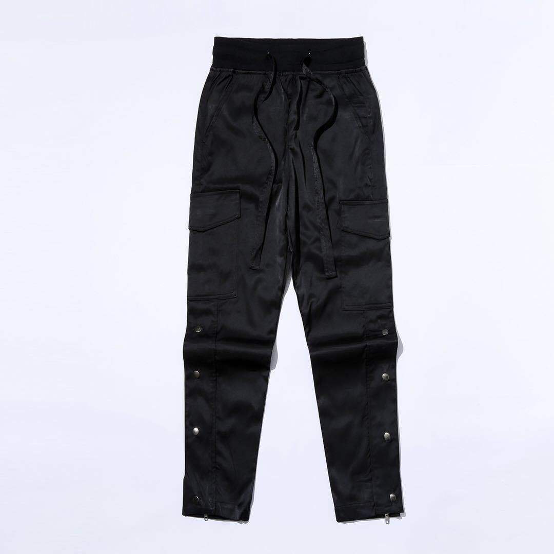 Side Velcro Buttoned Trousers Functional Wind Overalls Men