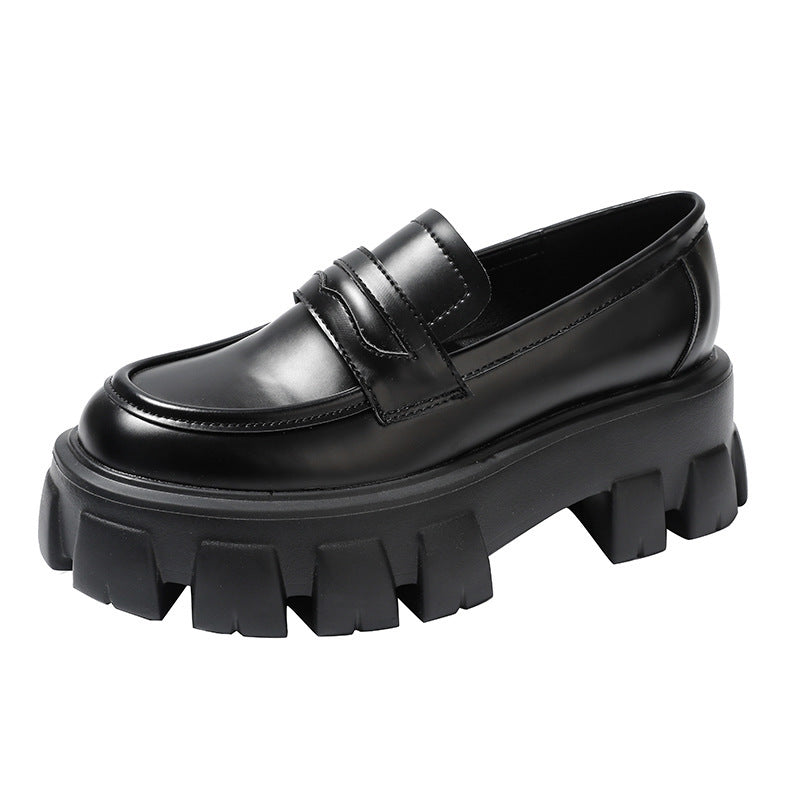 British Style Wide Fat Foot Loafers