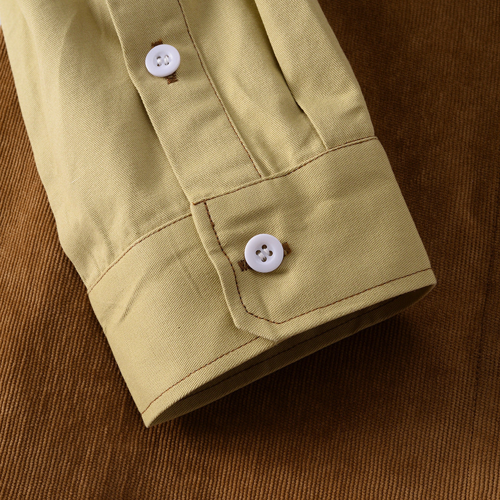 New Men's Shirts With Long Sleeves And Pockets