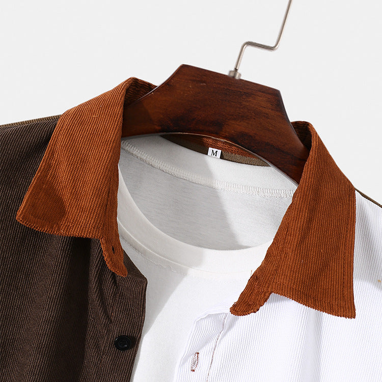 Men's Coat Casual Lapel Long Sleeves