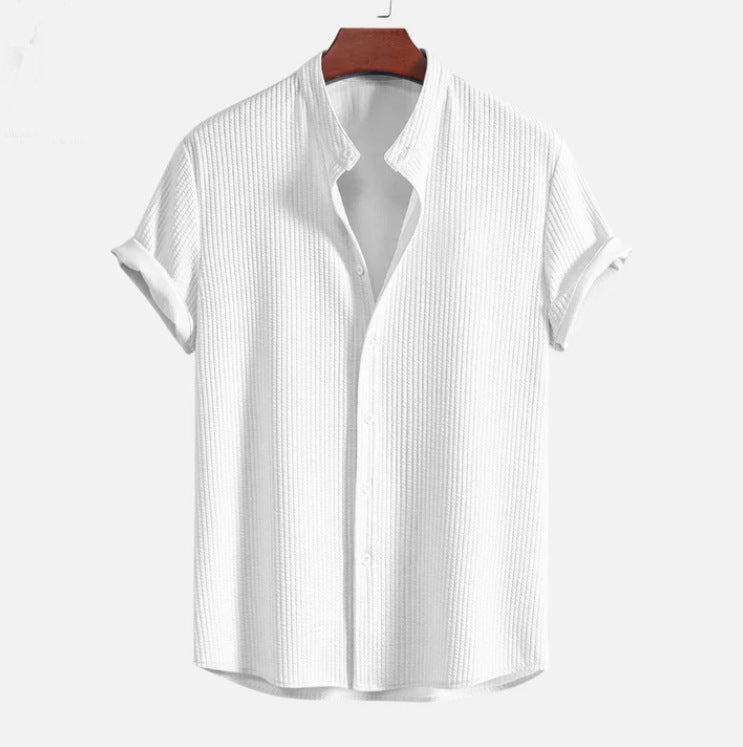 Short Sleeve Loose Shirt Top Summer Mens Clothing